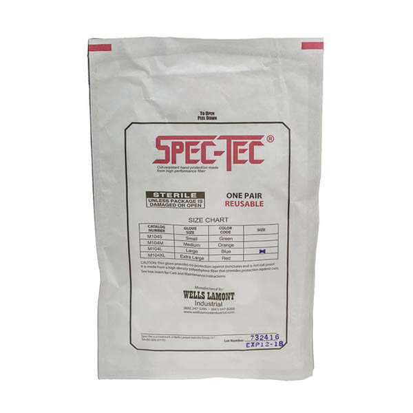 M102 Wells Lamont Spec-Tec® Sterile Stretch A2 Cut-Resistant Individually Packed Gloves 